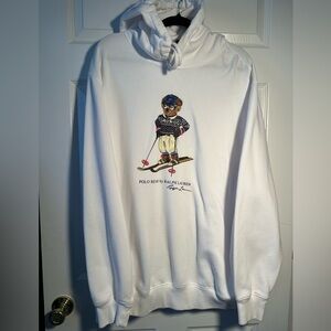 Ralph Lauren, Polo, Men’s White Hoodie XXL